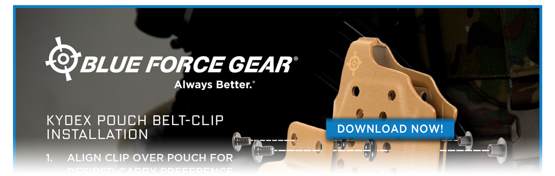 Kydex Pouch Belt Installation and Instructions