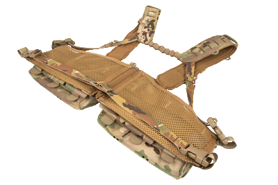 Mesh Backed Chest Rig inside pockets